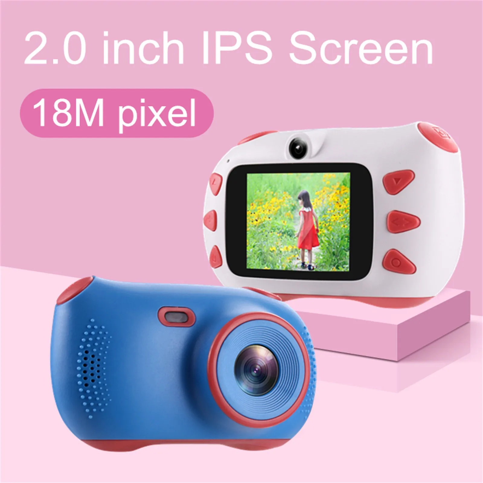 NEW Kids Camera For Girls Boys Toys With 32GB 2.0 Inch Screen Multi-Function For Birthday Christmas Gifts Children's Cameras
