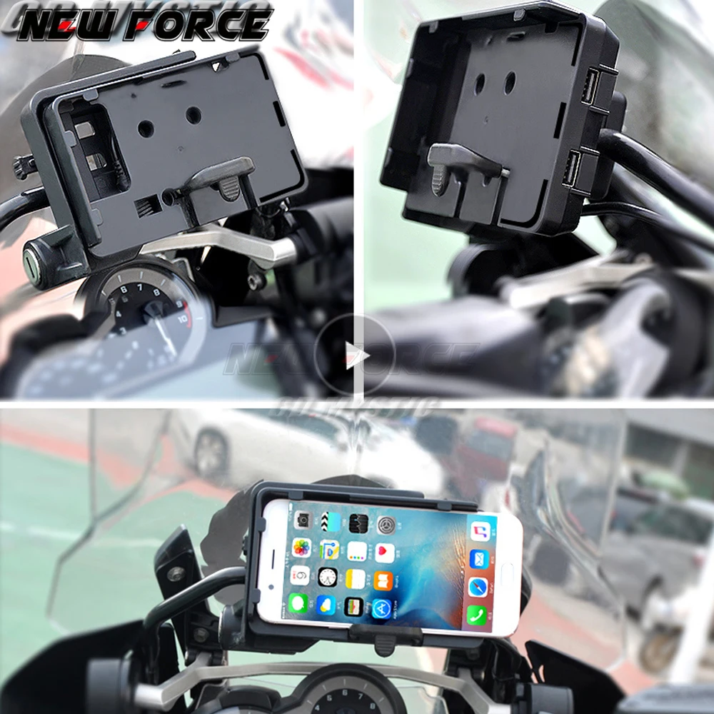 

Motorcycle USB Charger Mobile Phone Holder Stand Bracket for BMW R1200GS LC&Adventure 2014 2015 2016 2017 for S1000XR R1200RS