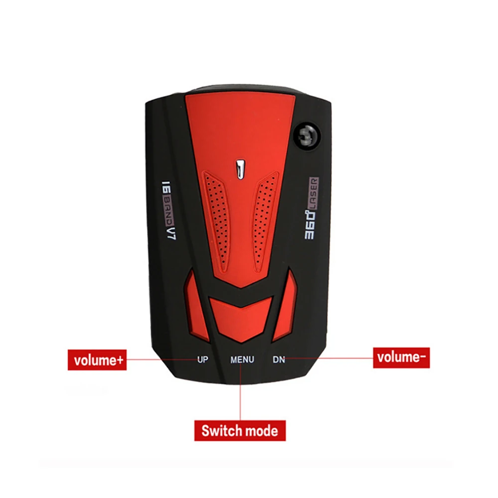 V7 автомобильный радар-детектор 360 градусов контроль скорости автомобиля