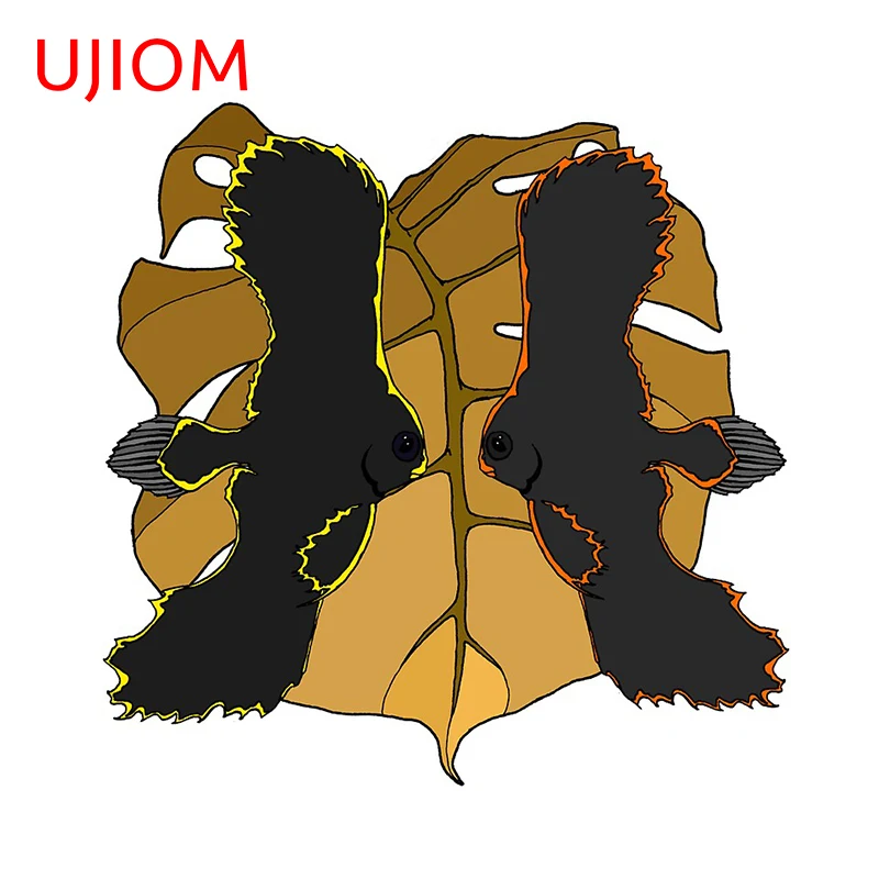 

UJIOM настенные наклейки Pinnate Batfish обои украшения спальни водонепроницаемые стикеры аксессуары для комнаты домашний декор художественные ПВХ...