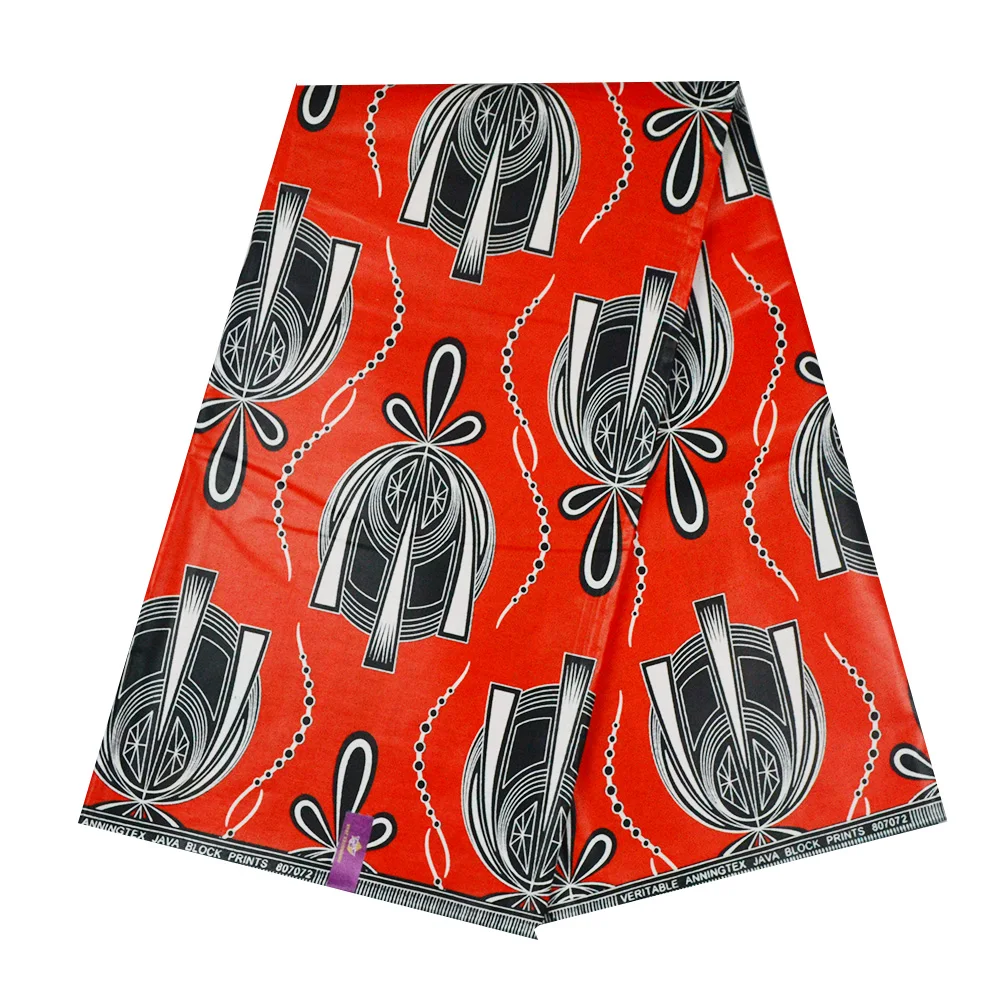 Нигерийский супер Ява Африканский воск ткань хлопок Анкара настоящий блок