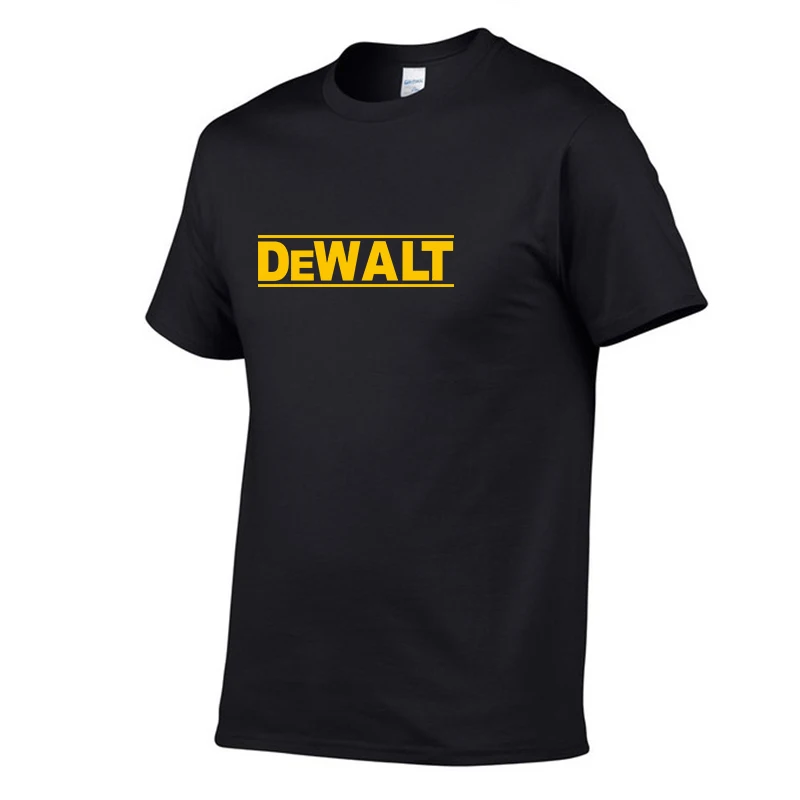 

Men's t-shirt100% cotton short sleeve DeWalt design funny T shirt casual loose men tshirt cool o-neck t-shirt male tee