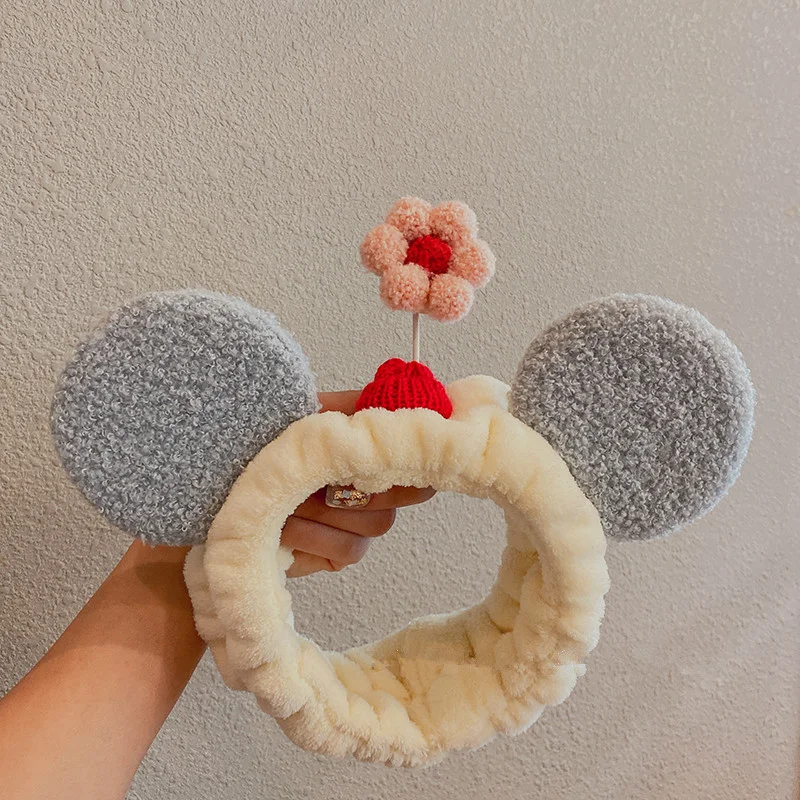 Модная Милая Женская повязка на голову с большими ушами для красивого макияжа