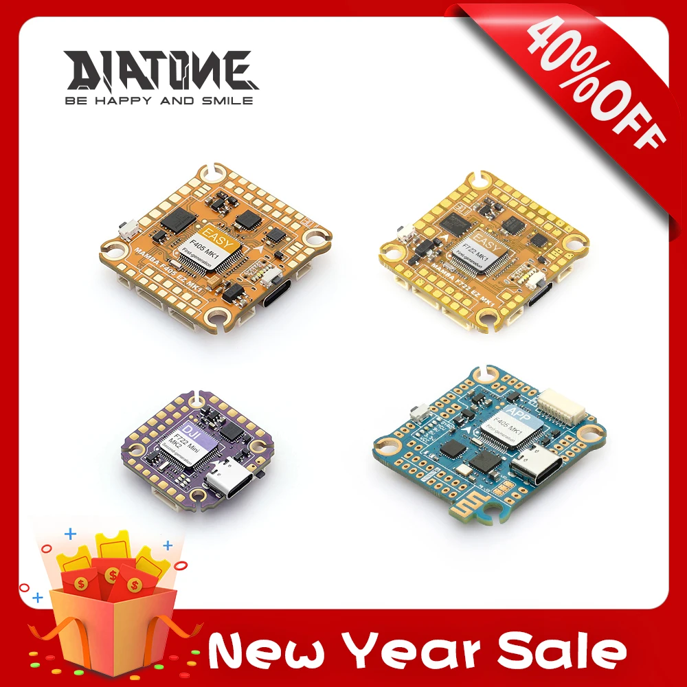 

Распродажа! Diatone MAMBA FC F405 EasyMK1/F405 APP MK1/F405 DJI MINI MK2/F722 DJI MINI MK2