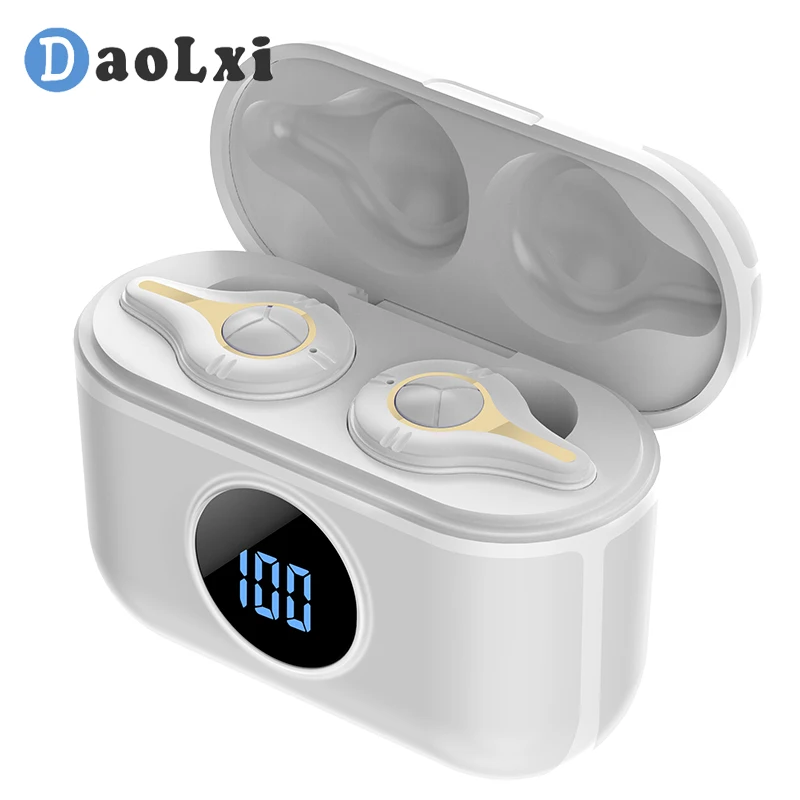 Беспроводные Bluetooth наушники DaoLxi мини вкладыши с шумоподавлением спортивные
