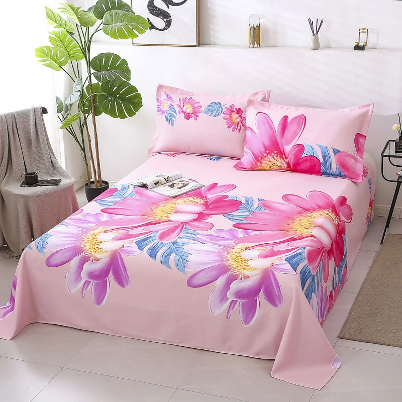 

Комплект из 3 простыней из мягкого матового утолщенного постельного белья, всесезонное постельное белье для студенческого общежития, прост...