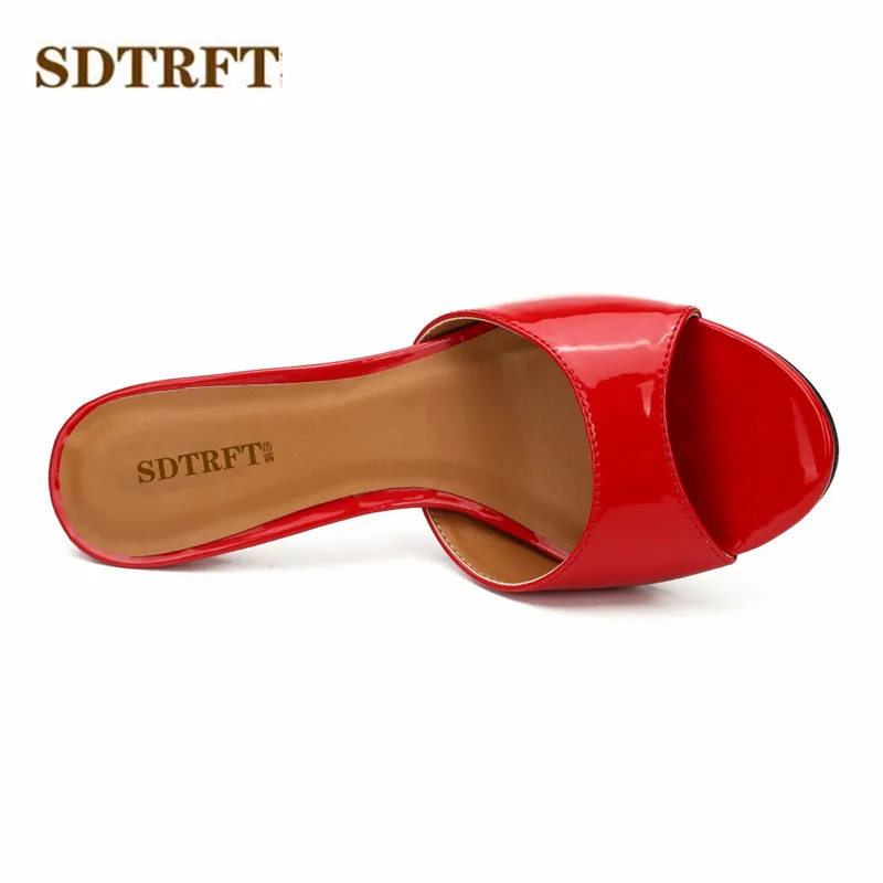 Туфли SDTRFT женские на тонком высоком каблуке 8 см босоножки трансформеры