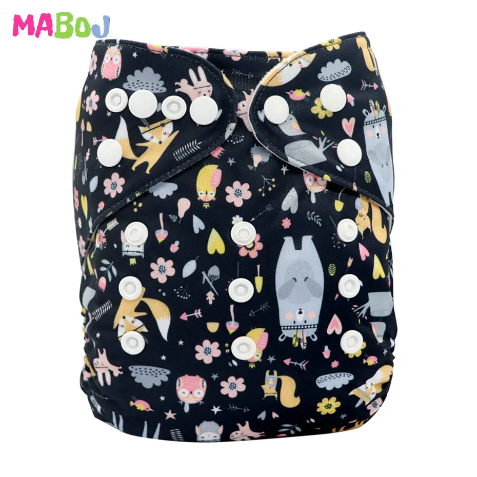 PD4-8-10 MABOJ тканевые подгузники для малышей, один размер, многоразовые, для девочек и мальчиков, подарочный набор,, Прямая поставка, тканевые подгузник с карманом, тканевые подгузники - Цвет: PD4-8-10