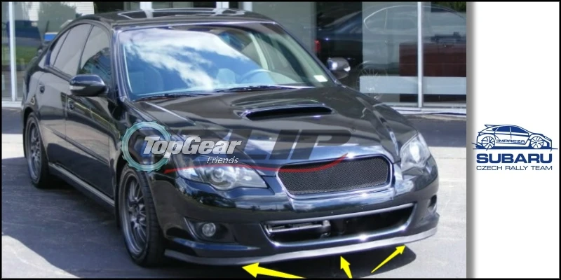 Дефлектор губ для бампера губы Subaru Legacy / Liberty/B4 передняя юбка спойлера ДЛЯ TopGear Friends