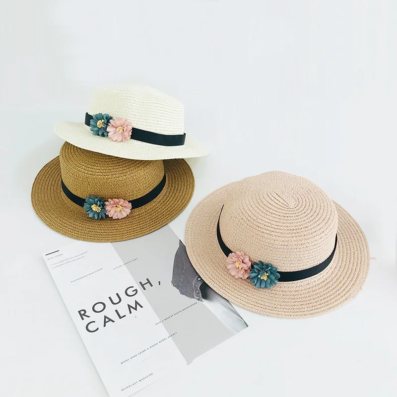 2019 простая летняя детская пляжная шляпа Повседневная Панама брендовая плоская