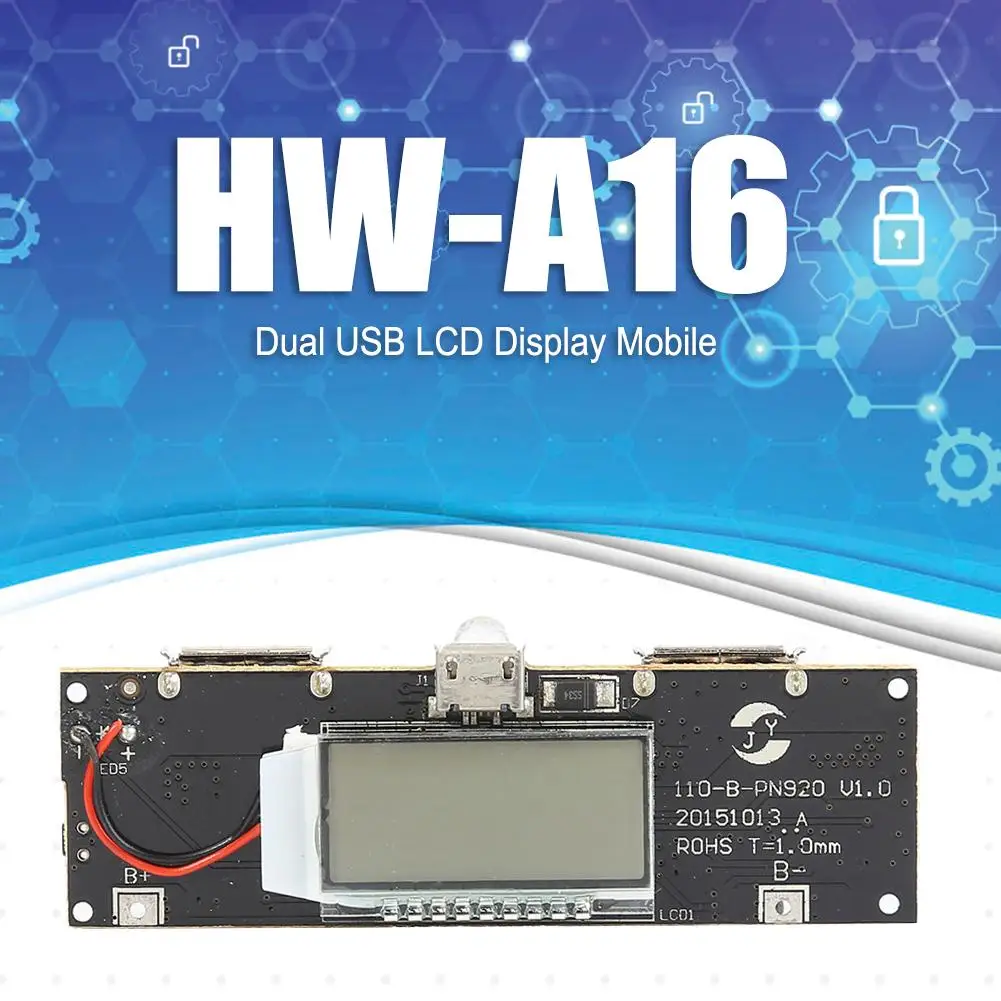 Двойной USB PCB BMS ЖК дисплей Мобильный банк питания аксессуары 18650 зарядное