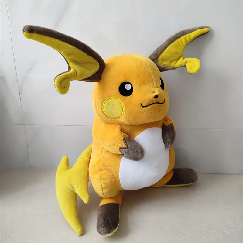 Juego de Anime japon&eacute;s Pokemon Pikachu serie Original Raichu, mu&ntilde;eco de peluche de 30CM, armadura, juguetes de dibujos animados rellenos-1