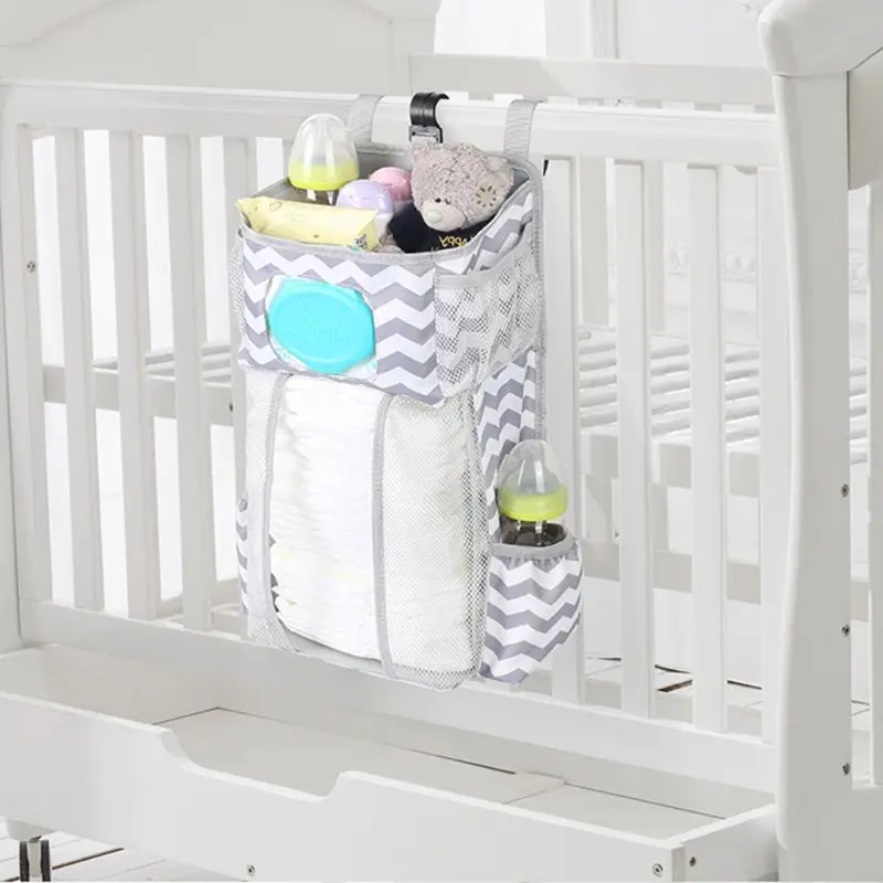 Bolsas de almacenaje para colgar pa&ntilde;ales, organizador de guarder&iacute;a para cuna o pared, regalos para Baby Shower-1