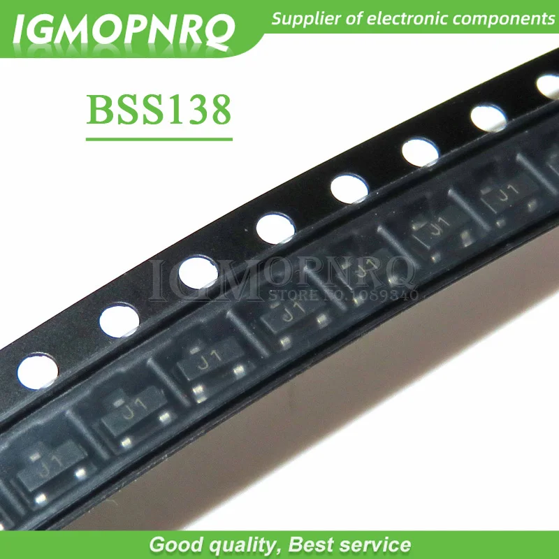 100pcs BSS138 MOSFET N-CH LOGIC SOT23-3 новый оригинальный | Электронные компоненты и