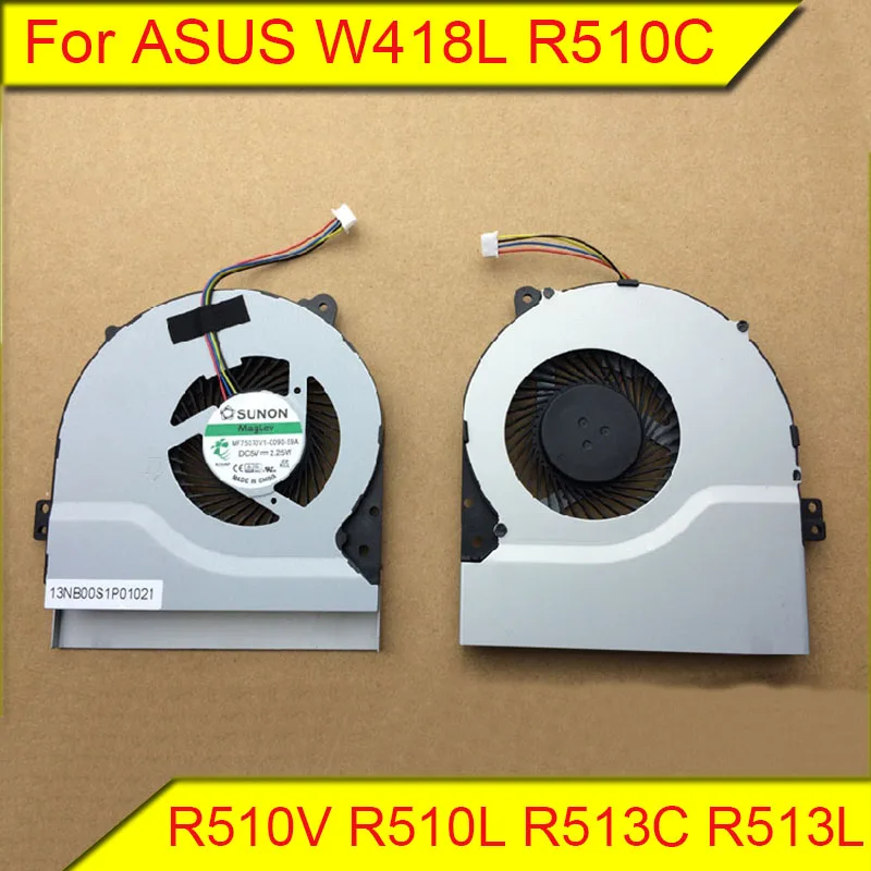 

For ASUS W418L R510C R510V R510L R513C R513L R513V notebook cooling fan