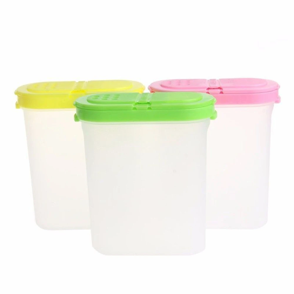 1 шт. Пластик специй двойная бутылка для банок стеллаж выставки товаров шейкер приправы сахара и соли Кухня