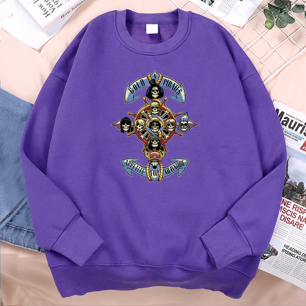 

One Piece Printing Sweatshirts Men Japanese Harajuku Anime Hoodie For Male Retro Streetwear Oversized Fleece Sweatshirt Mens