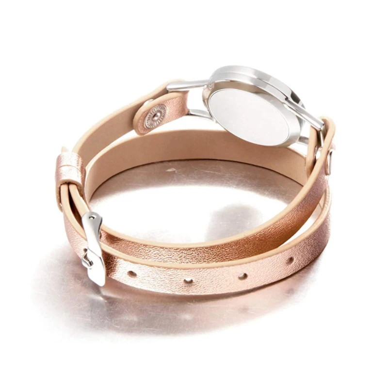 Горячий магнит 25 мм розовое золото натуральная кожа искусственная нержавеющая