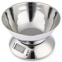 stainless steel kitchen scale 5kg1g electronic scale kitchen food balance cuisine precision digital scale with bowl cook tool
