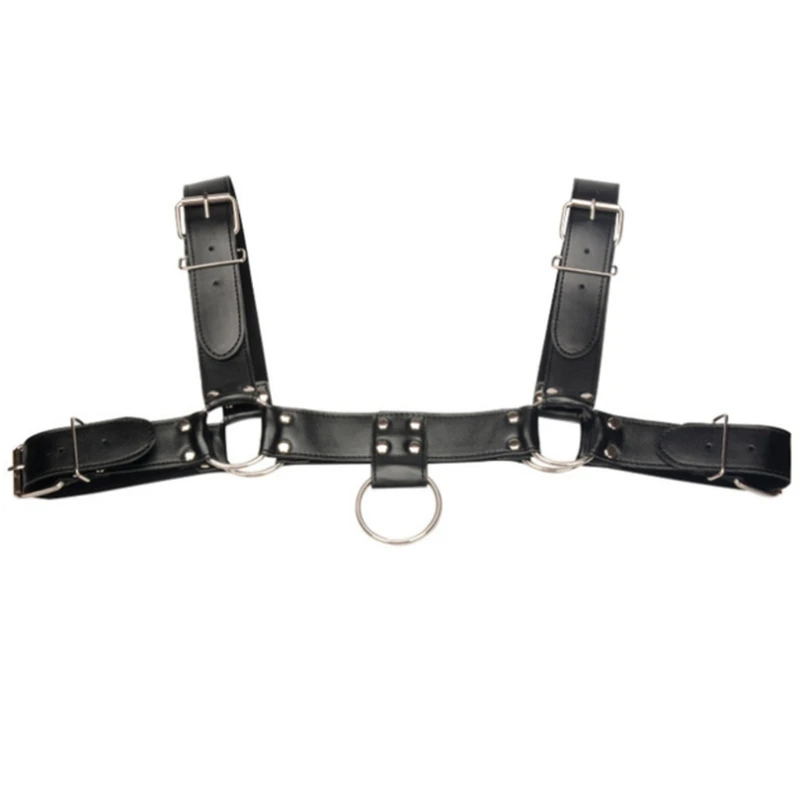 

Rivets Belt Rock Roll Punk Costume Accesories Techwear Leather Buckle Vest Women