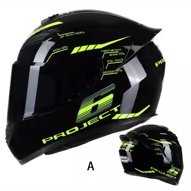 

Motorhelm Volledige Gezicht Rapid Straat Helm Unisex Adult Cool Rider Apparatuur Vier Seizoenen Straat Touring Motorhelm
