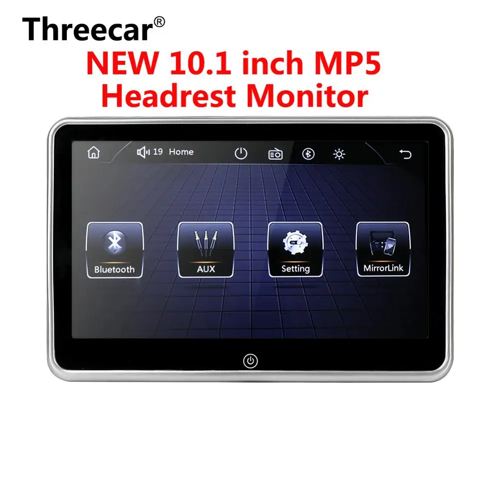 Ультратонкий Автомобильный подголовник 10 дюймов MP5 плеер зеркальная связь Android FM