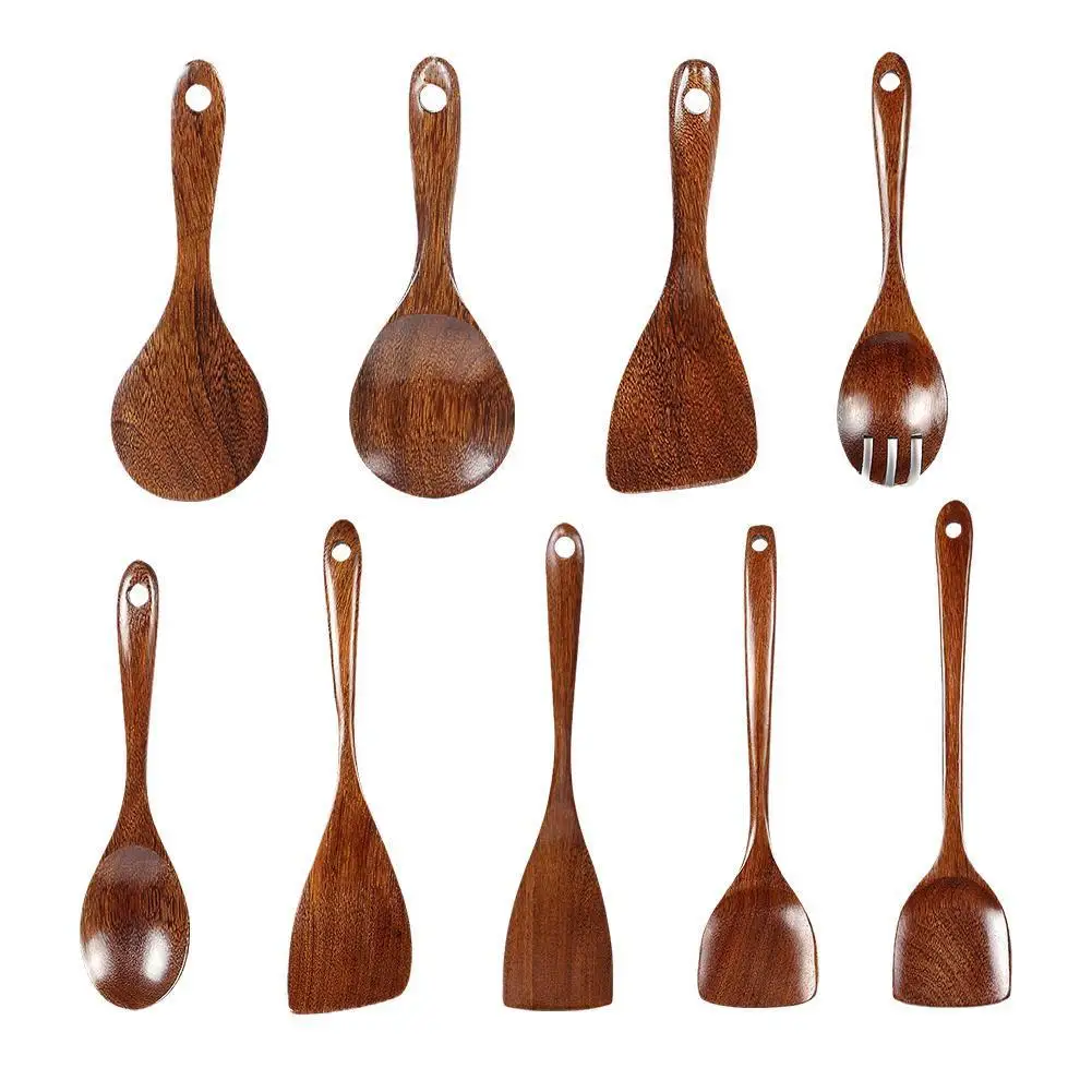 

Wooden Kitchenware Tableware Spoon Colander Shovel Special Nano Soup Skimmer Cooking Spoon Wooden Kitchen Tool Non-stick