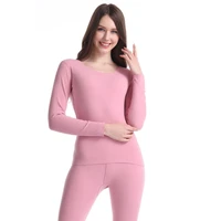 thermal underwear set lace woman winter clothing warm suit solid long sleeve top warm pants leggings thermo underwear plus size