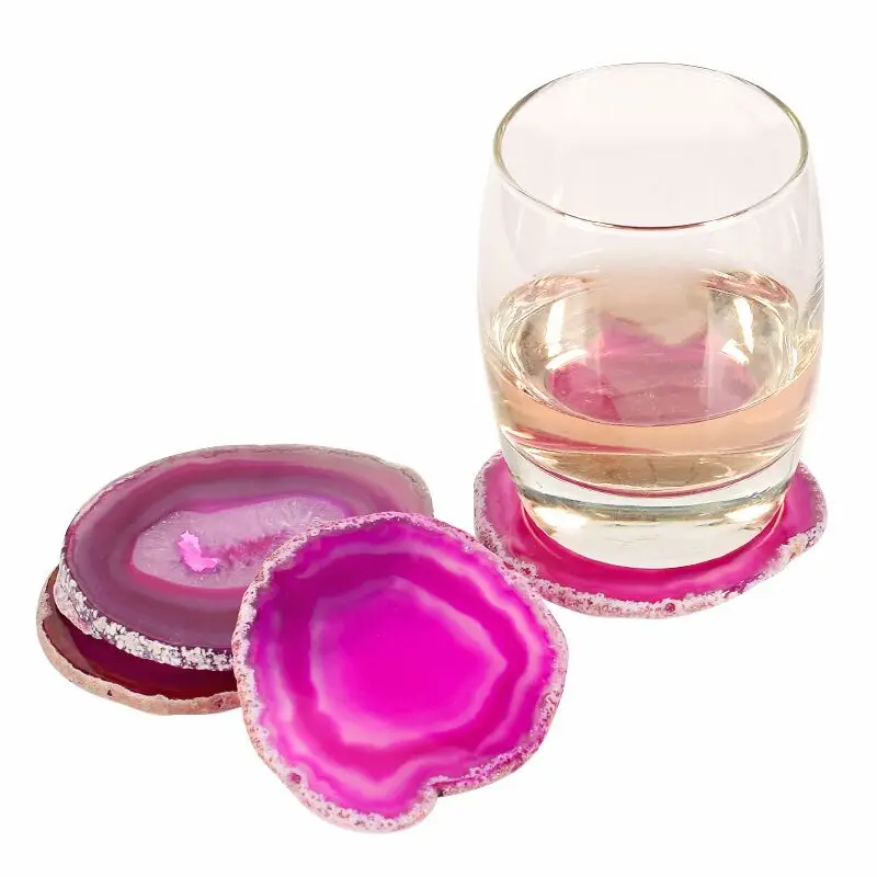 Драгоценные камни поделки каменная подкладка натуральный агат ломтик подставка