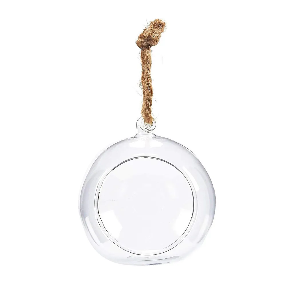 

Flower Hanging Vase Glass Planter Plant Terrarium Container Home Wedding Decoration Support Hanging Glass Ball Bottle Pot 2021
