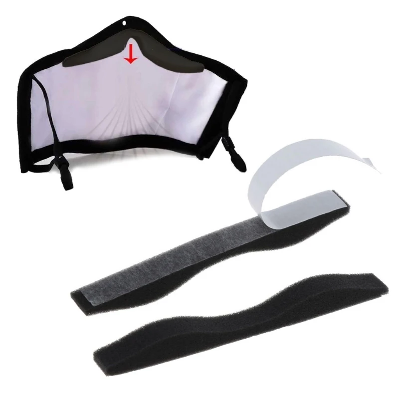 

Foam Anti-Fog Self-Adhesive Nose Bridge Pads Anti Haze Mask Nose Sponge Strips M2EA
