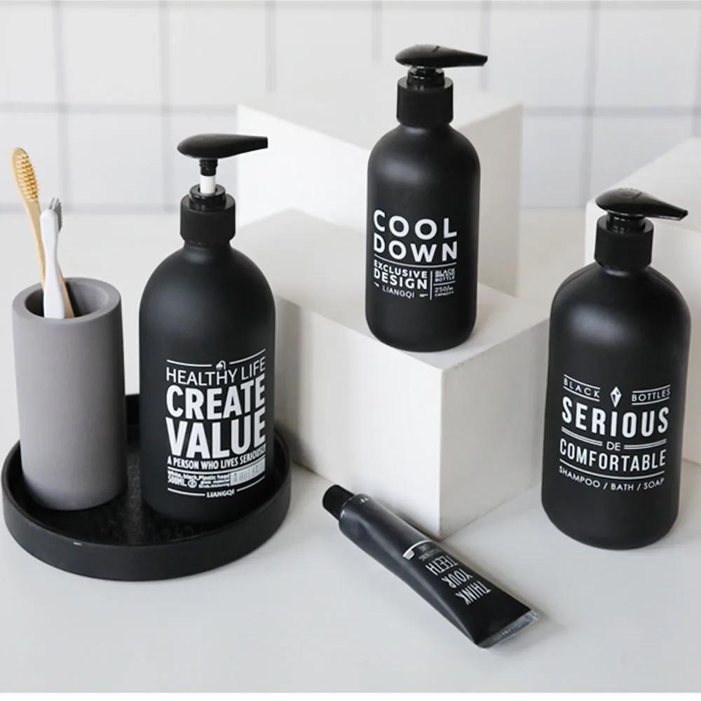 500 мл диспенсер мыла Стекло бутылка для шампуня хранения жидкого лосьон