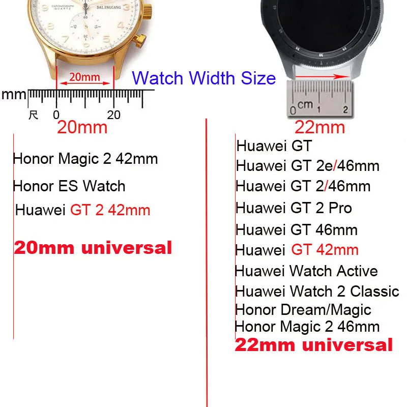 

Milanese Stainless Steel Strap For Huawei Watch GT 2 46mm Pro Honor Magic Dream 42mm Se Bracelet Wristband Smart Watch Band