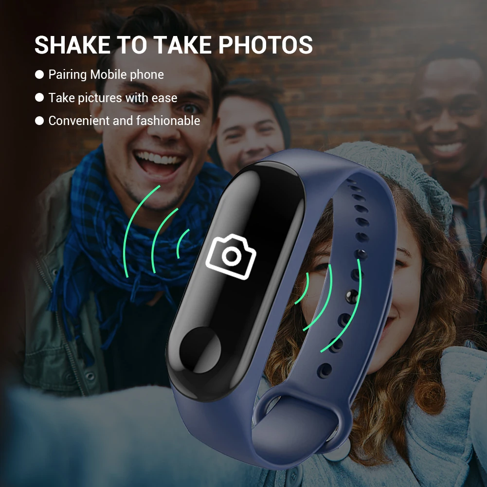 Умные часы M3 совместимые с Bluetooth смарт-браслет 3 для женщин и мужчин браслет