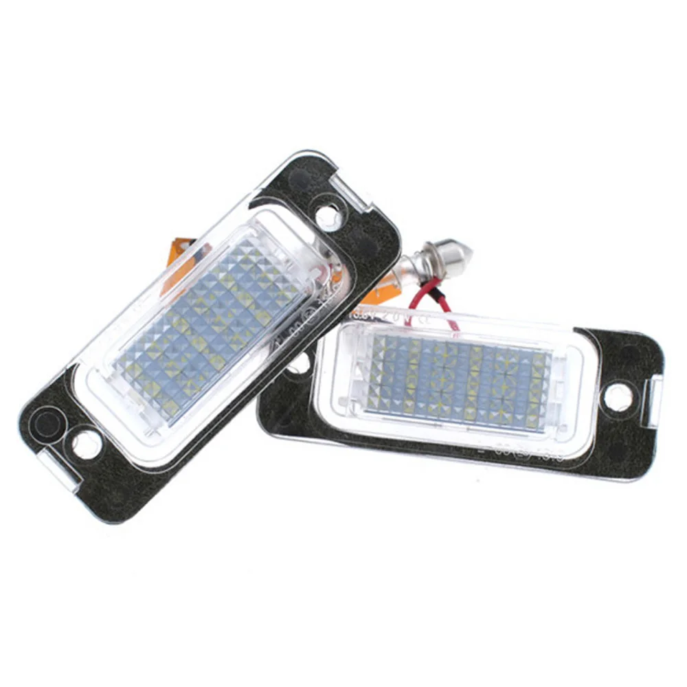 1 пара светодиодный фонарь для номерного знака 2835 SMD Canbus 6000 6500K 12 30V Mercedes ML GL R Class