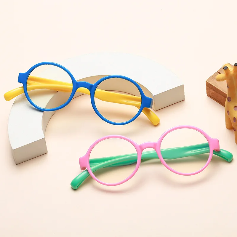 

Double Color Silicone Frame Kids Computer Eyeglasses Anti-Blue Light Glasse Anti Radiation UV400 Children Video Gaming Glasses