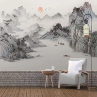photo wallpaper chinese style painting landscape abstract living room tv background wall mural living room tv sofa 3d home decor