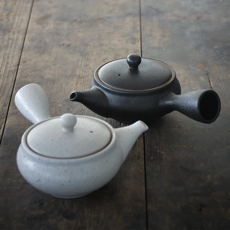 

LUWU japanese ceramic kyusu teapots chinese kung fu tea pots drinkware 200ml