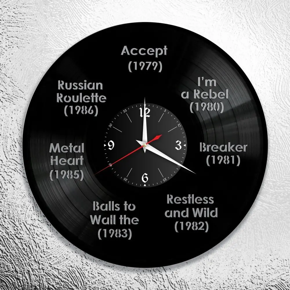 Watch of vinyl plate accept foreign rock room decor wall clock gift | Wall Clocks