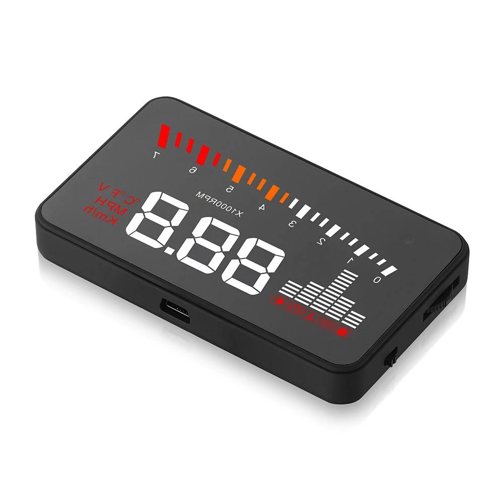 Автомобильный дисплей HUD obd2 прибор для диагностики автомобиля с датчиком