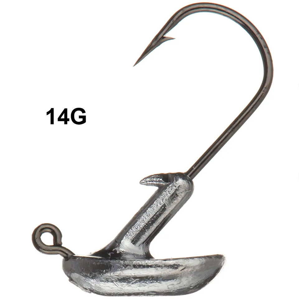 

5PCS/Lot Tumbler Lead Head Hook Jig Fishing Hook Soft Lure Fishing Tackle accessorie