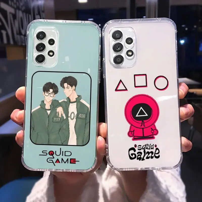 

Squid Game Jiang Xiao Korea TV Phone Case for Samsung A 51 50 52 12 21s 31 40 70 71 note S 20 10 21 ultra plus fe clear coque