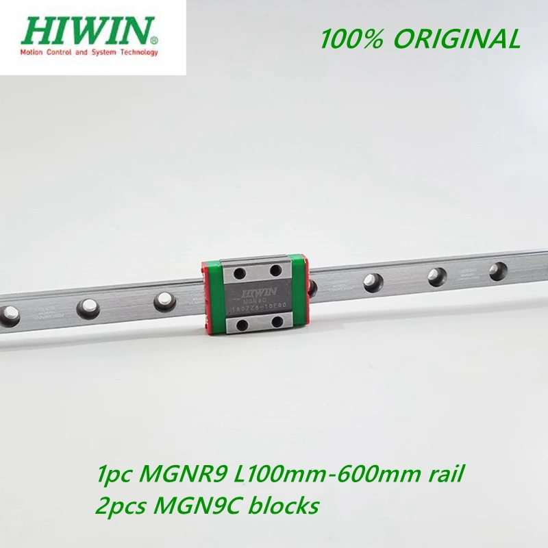 1 шт. оригинальная направляющая Hiwin MGNR9 L 100 200 250 300 330 400 450 500 550 600 мм + 2 линейная
