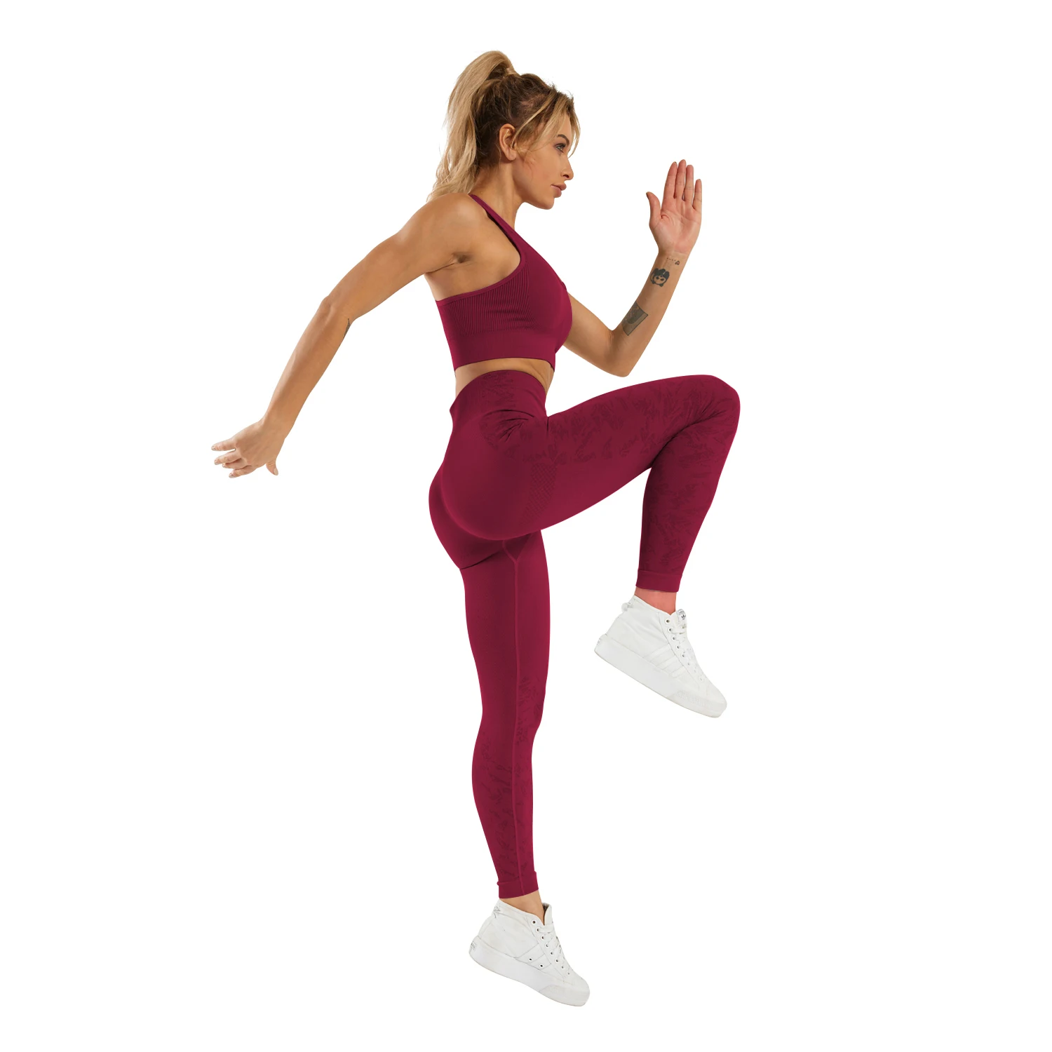 

Bluecamps Seamless Pants Sets For Women Workout Summer Clothes Racer Back Crop Top 2 Piece Gym Clothing Outfit Yoga Set