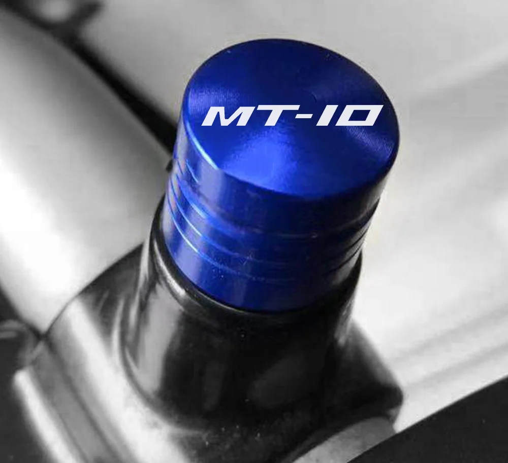 

2Pcs MT10 Logo Motorcycle CNC M10*1.25 Mirror Hole Plug Screw Bolts Covers Caps Clockwise Screw For Yamaha MT-10 MT 10 2016-2021