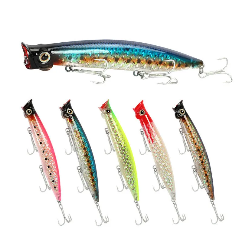 11 см 13 5 Wobbler Рыбная приманка вобблер Popper цветов наживки рыболовные pesca topwater wobblers