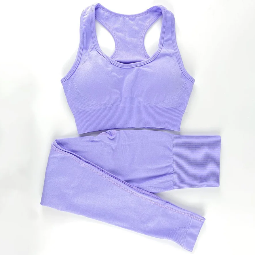 

2PCS Hyperflex Seamless Yoga Set Sportswear Sports Bra Leggings Fitness Pants Gym Running Suit Exercise Clothing Athletic