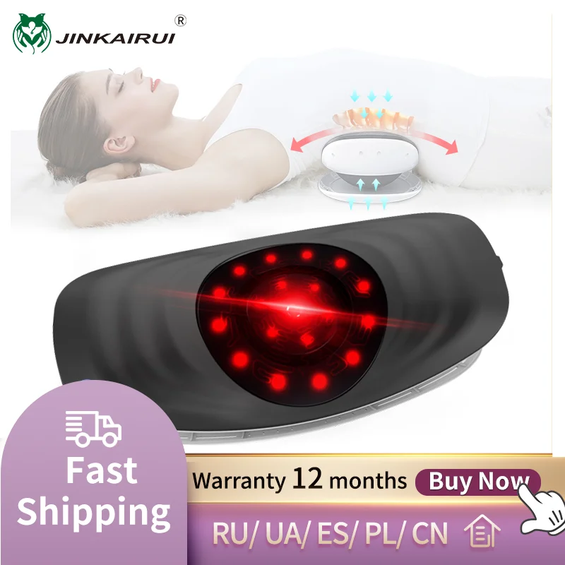 

JinKaiRui Electric Lumbar Traction Device Waist Back Massager Vibration Massage Lumbar Spine Support Waist Relieve Waist Fatigue