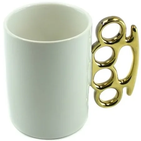 

Brass knuckles Design Mug Cup With Handle Flat Design Domestic Model 441133068