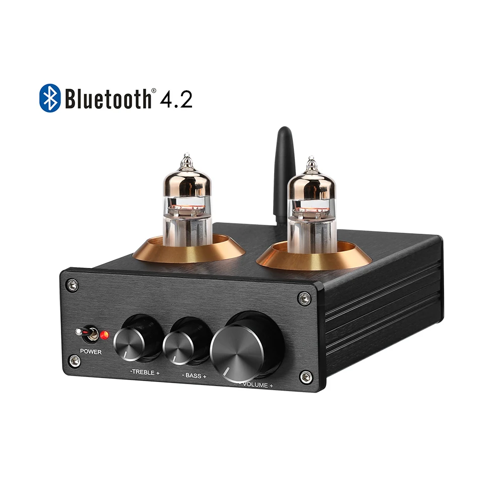 

2023 буфер HiFi 6J5 (обновление 6J1) Bluetooth 4,2 5,0 трубчатый предусилитель усилитель Стерео предусилитель с регулировкой тона высоких басов